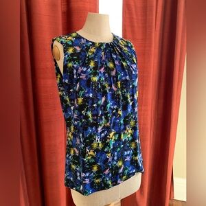 Premise Blue Multicolor Sleeveless Top